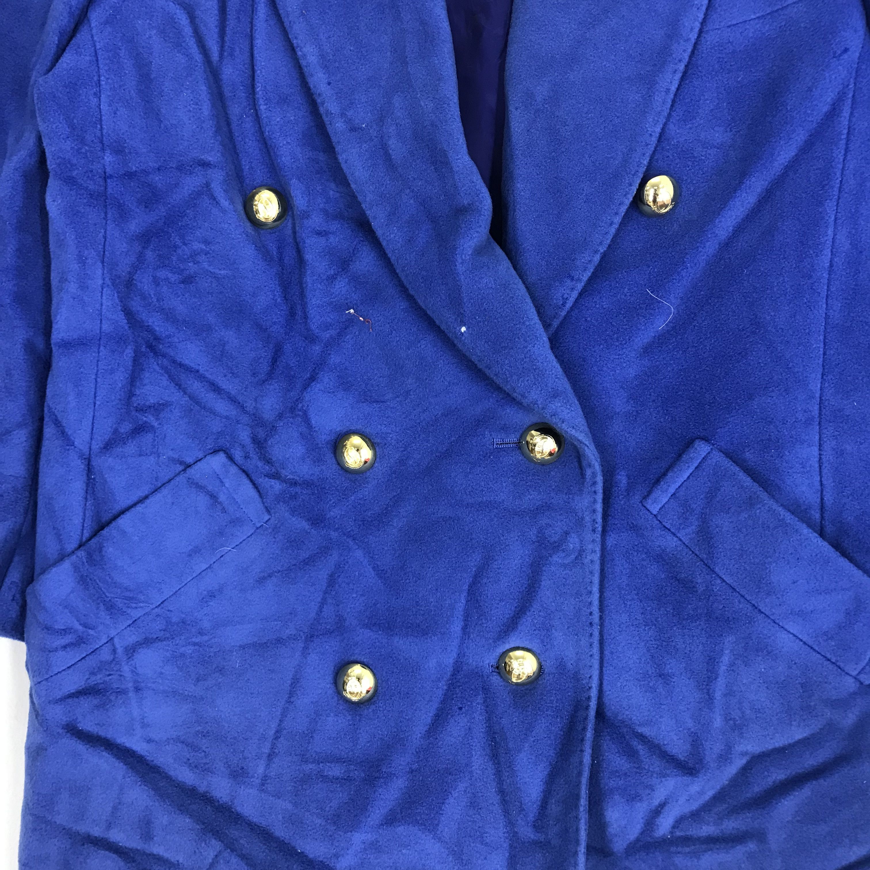 Japanese Brand Vintage Yukisaburo Watanabe Blue Wool Coat Japan Size US S / EU 44-46 / 1 - 4 Thumbnail