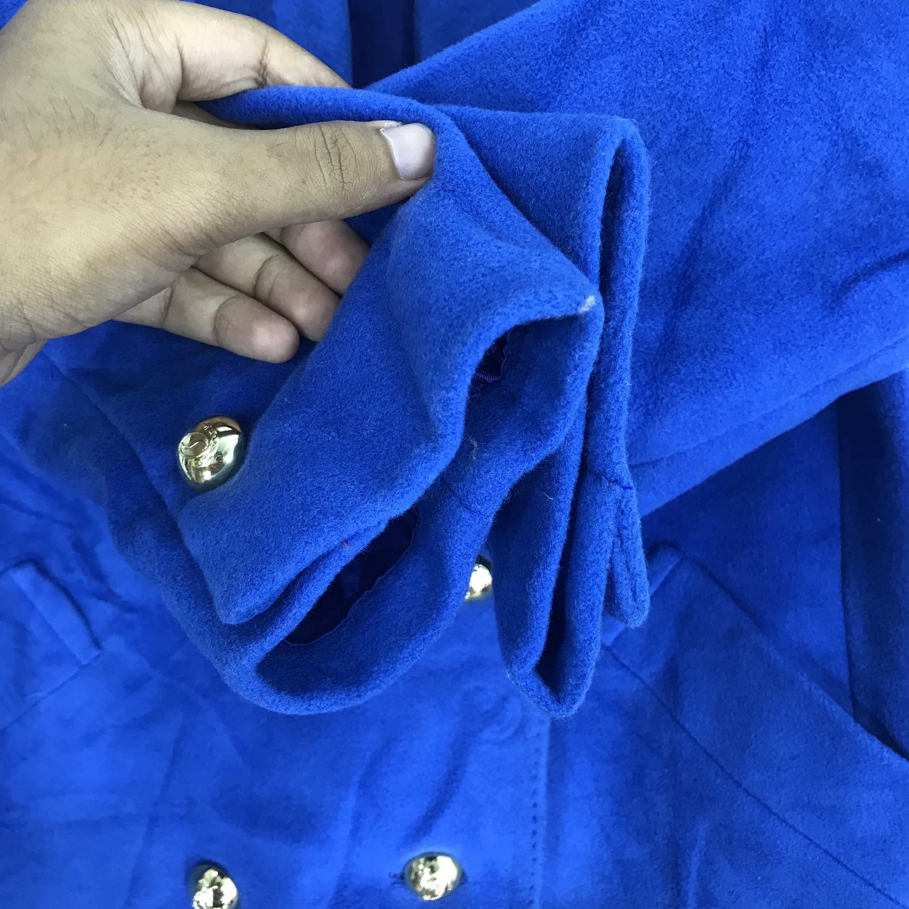 Japanese Brand Vintage Yukisaburo Watanabe Blue Wool Coat Japan Size US S / EU 44-46 / 1 - 5 Thumbnail