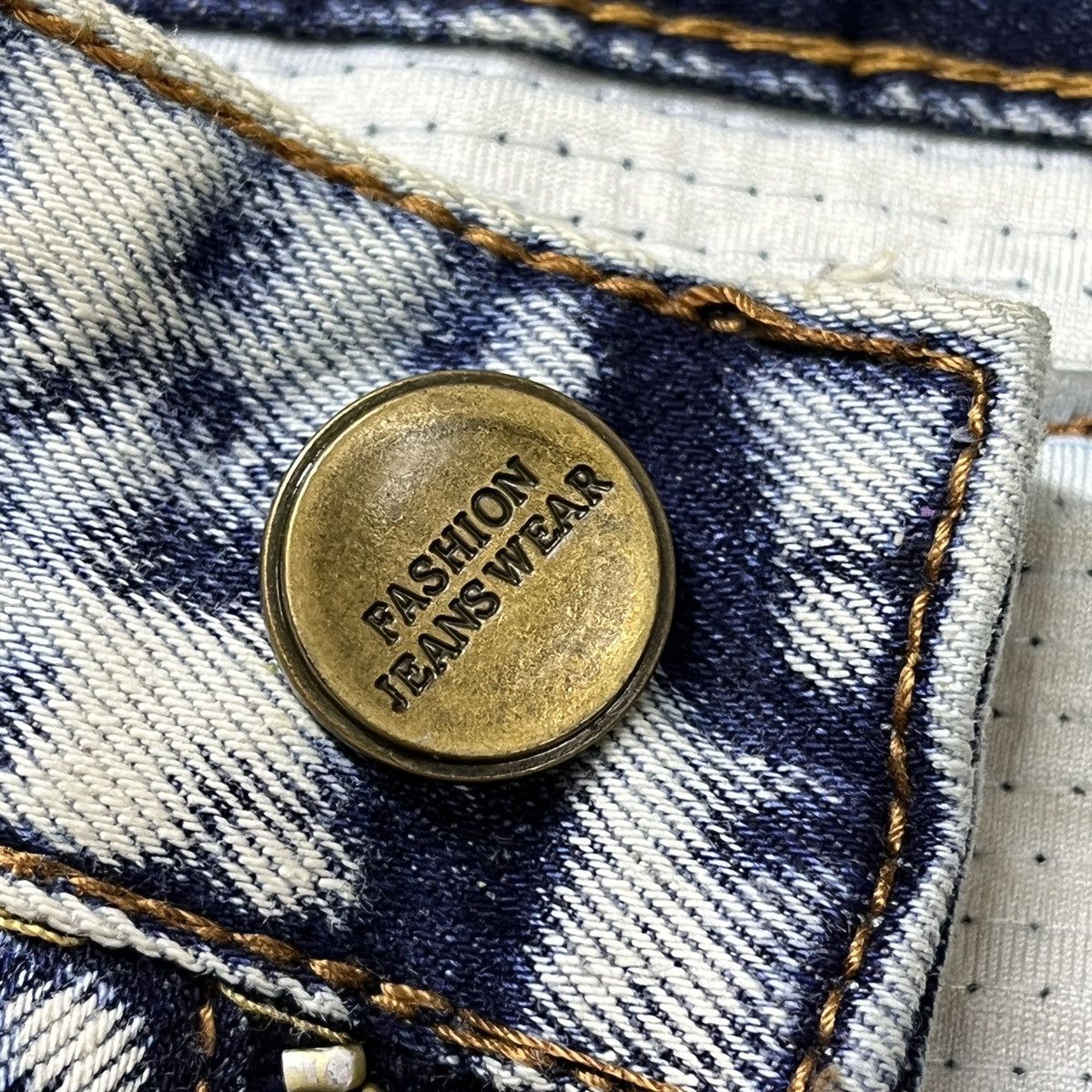 Vintage Distressed Biker Denim Mashup Made In Japan