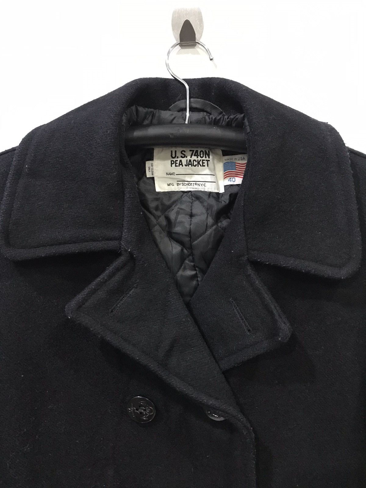 Schott Vintage SCHOTT NYC US 740N Pea Jacket Size US M / EU 48-50 / 2 - 2 Thumbnail