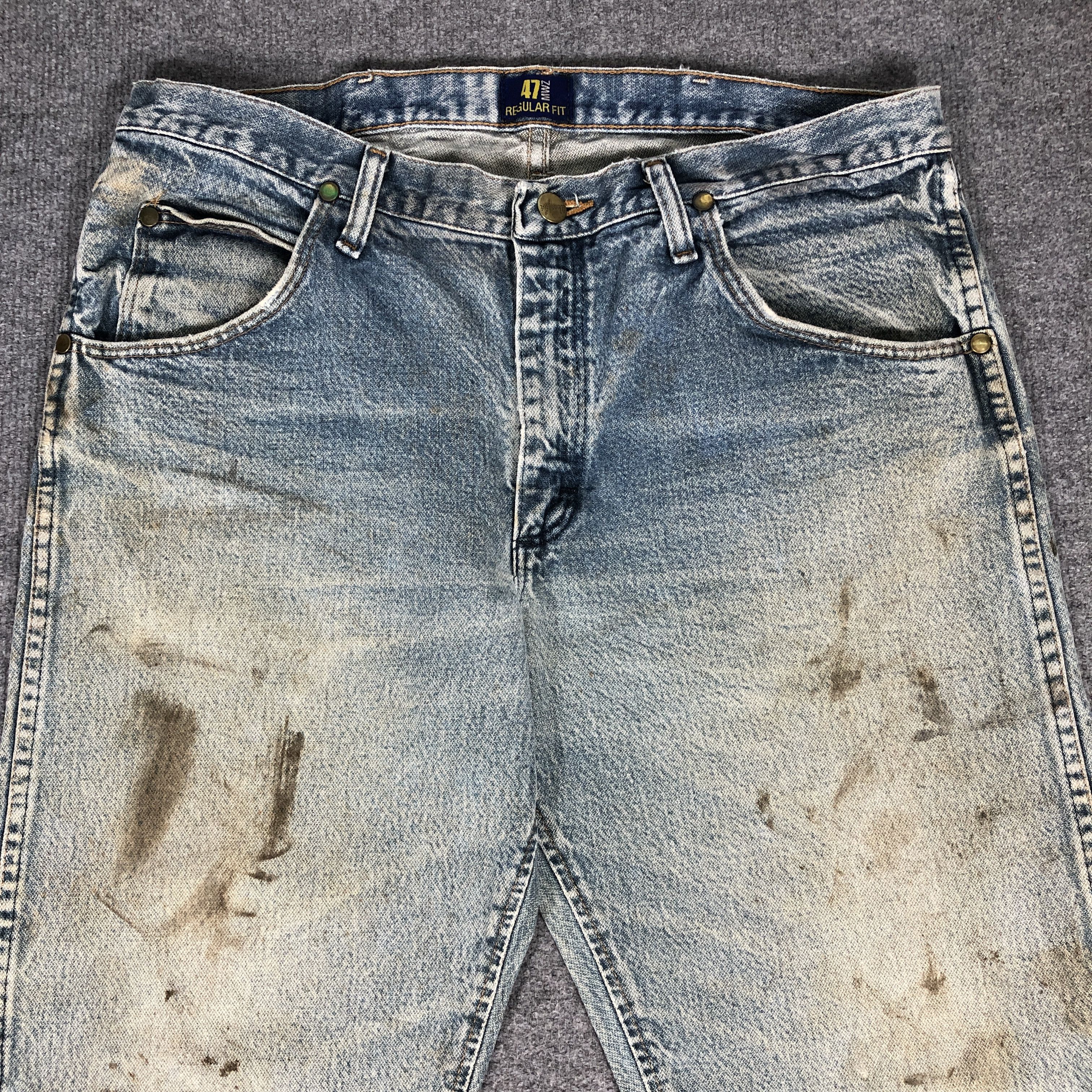 Vintage × Wrangler Vintage Wrangler Regular Fit Jeans Dirty L1005 Size US 34 / EU 50 - 5 Thumbnail