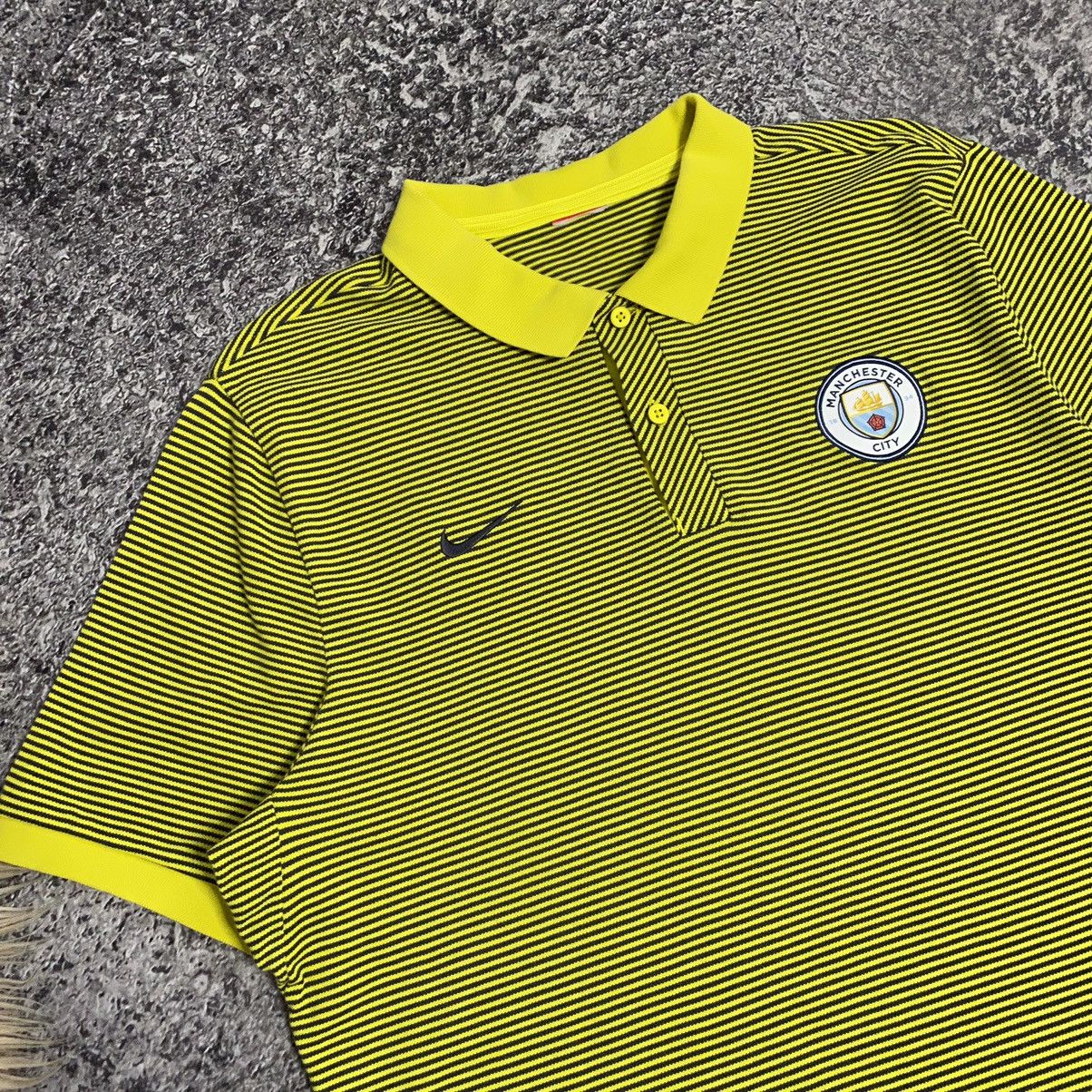 Nike Striped Polos Nike Manchester City Yellow Black Jersey Y2k Size US XL / EU 56 / 4 - 2 Thumbnail