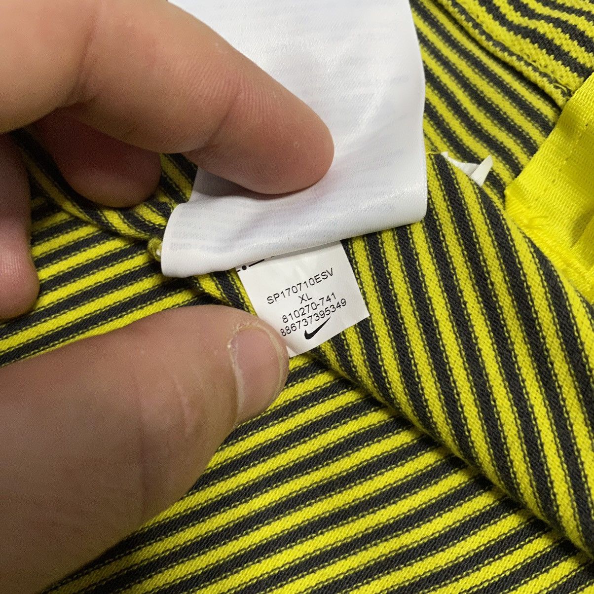 Nike Striped Polos Nike Manchester City Yellow Black Jersey Y2k Size US XL / EU 56 / 4 - 6 Thumbnail