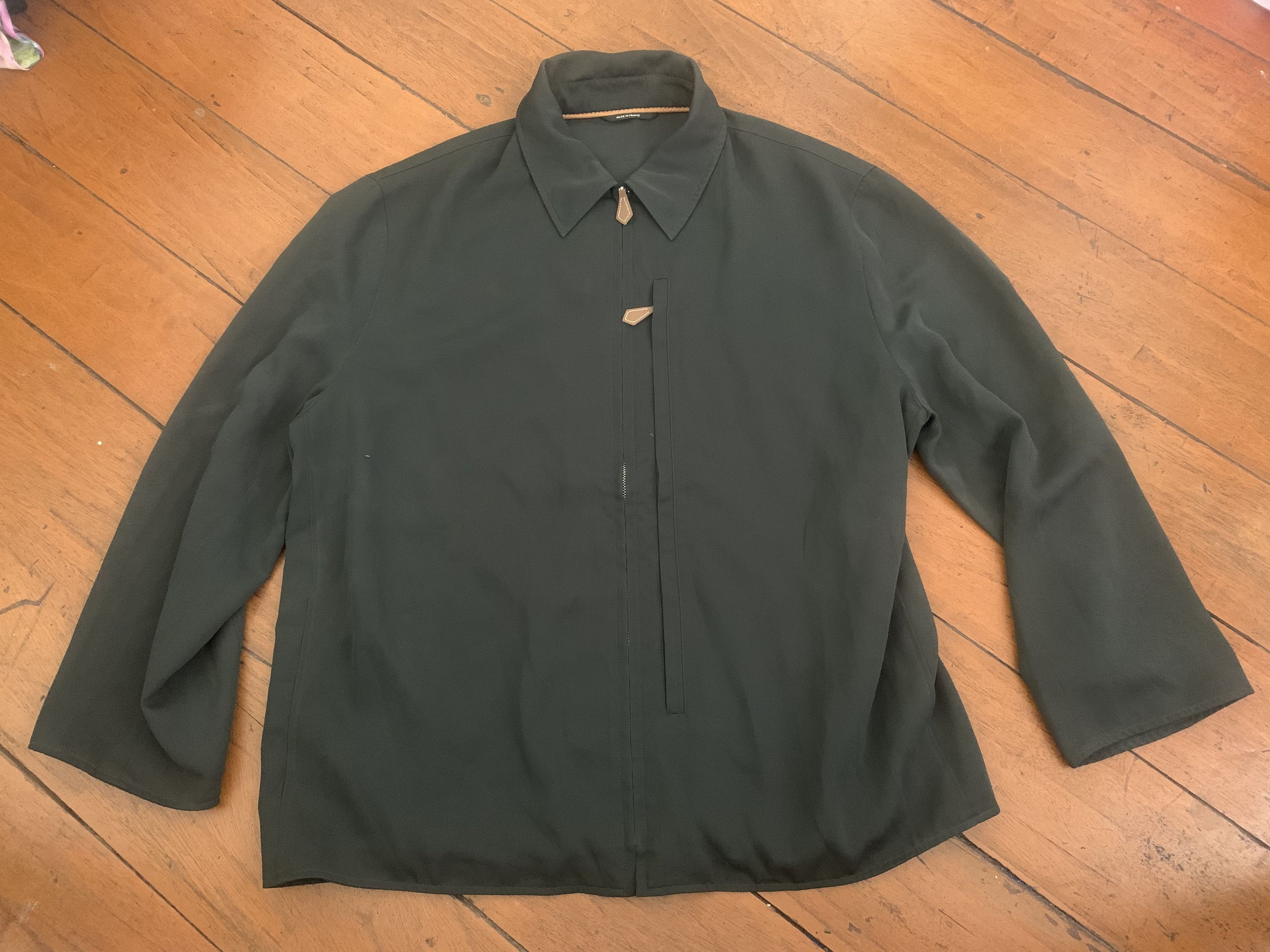 Hermes Hermes olive green zip up jacket Size US M / EU 48-50 / 2 - 1 Thumbnail