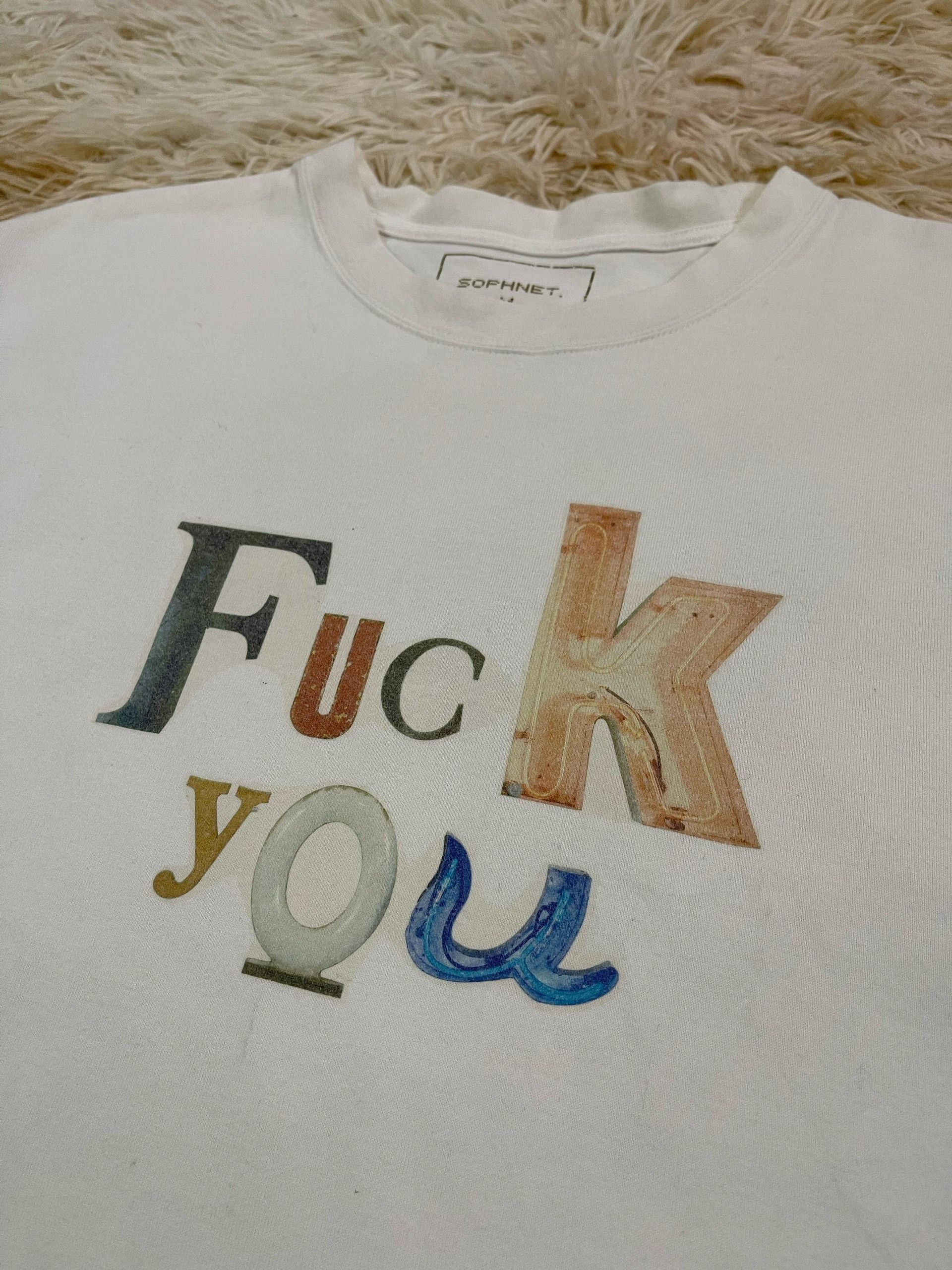 Sophnet. SOPHNET. S/S2016 "Fuck You" T-Shirt Size US M / EU 48-50 / 2 - 2 Thumbnail