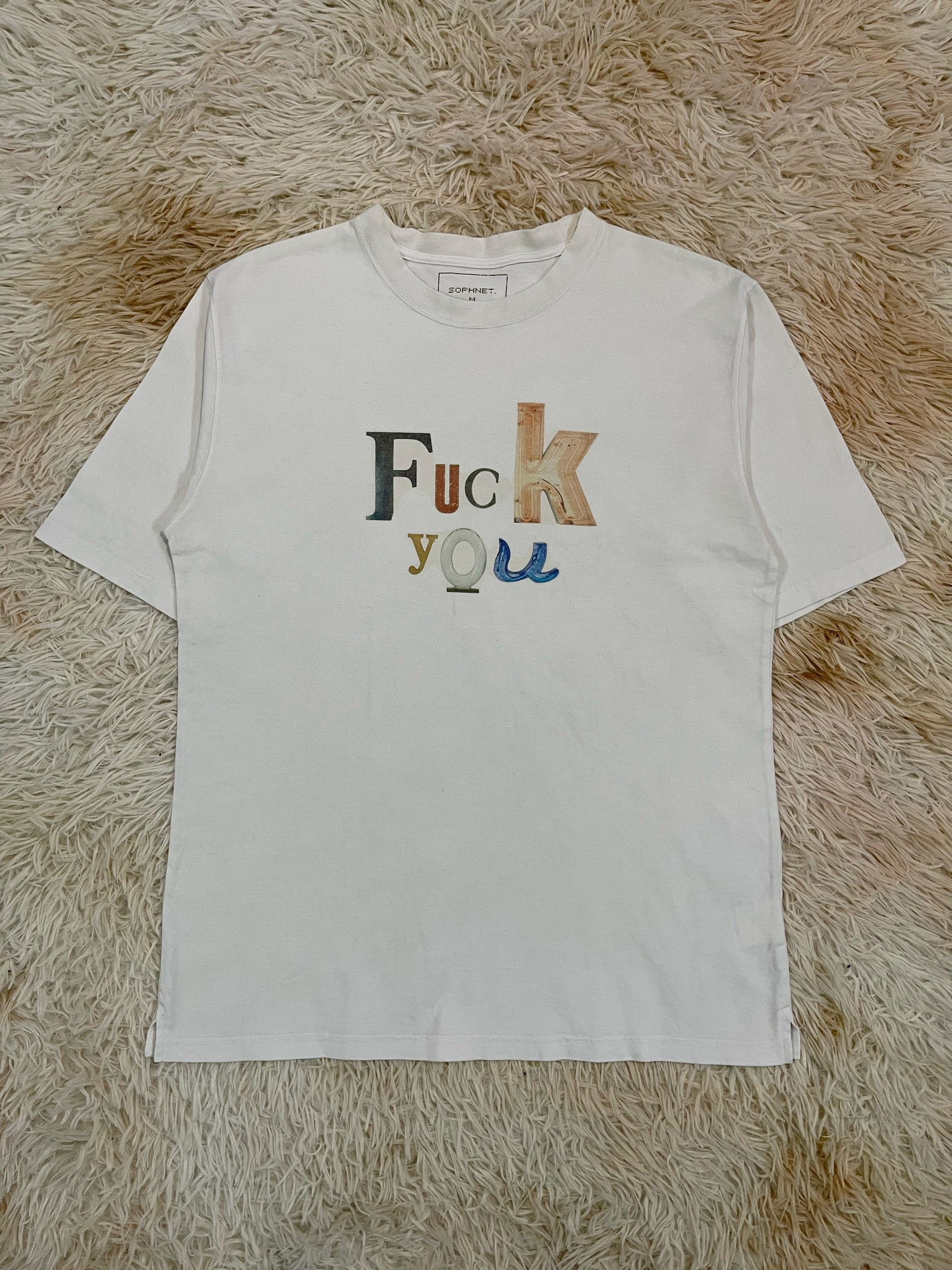 Sophnet. SOPHNET. S/S2016 "Fuck You" T-Shirt Size US M / EU 48-50 / 2 - 1 Thumbnail