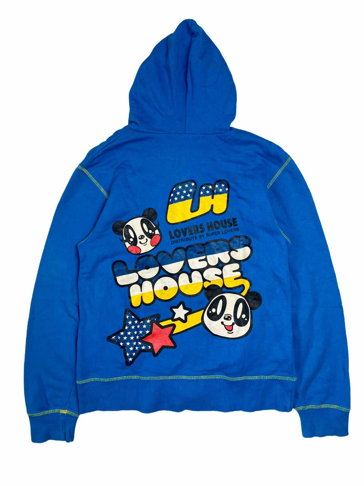 image of Lovers Rock 1998 Lovers House Iconic Panda Mascot Mini Hodie in Blue, Men's (Size Medium)