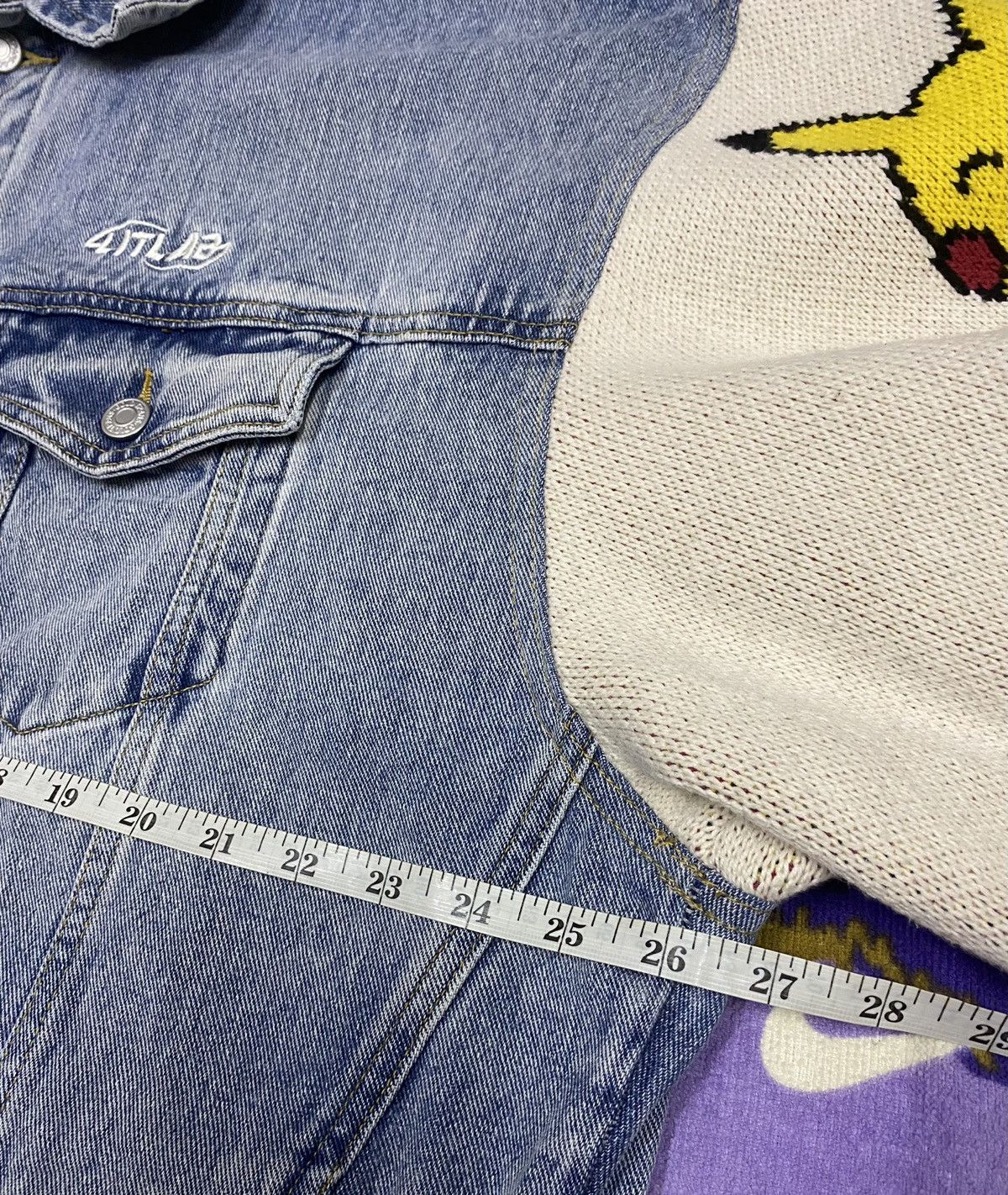 Pokemon Rare🔥POKEMON Denim Jacket x Very Rare Design Size US XL / EU 56 / 4 - 19 Thumbnail