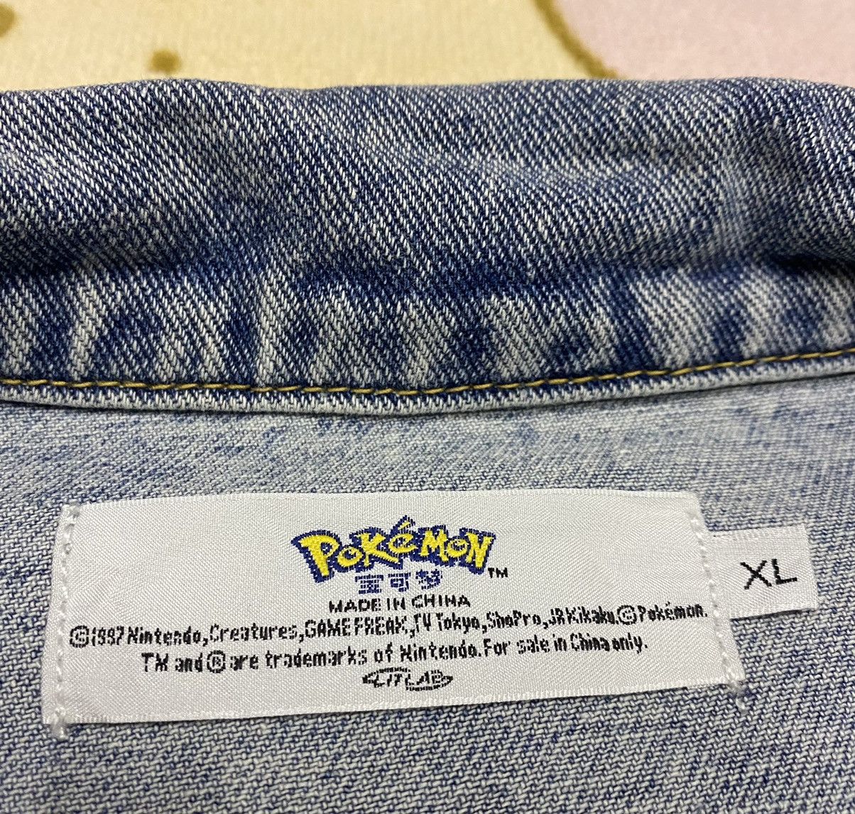 Pokemon Rare🔥POKEMON Denim Jacket x Very Rare Design Size US XL / EU 56 / 4 - 12 Thumbnail