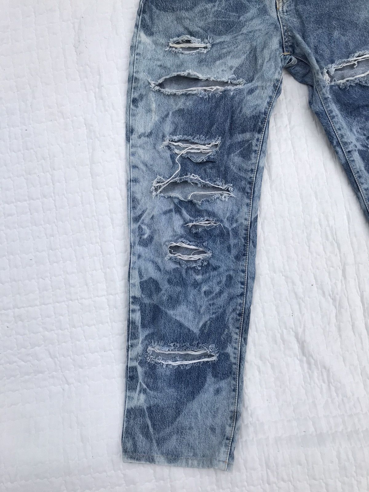 Edwin × Hysteric Glamour Distress Acid Wash Denim By Edwin Size US 32 / EU 48 - 3 Thumbnail