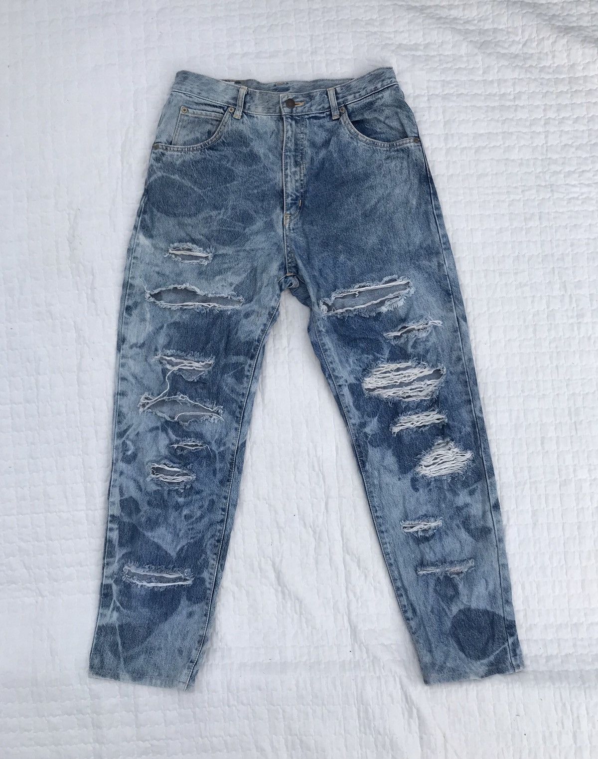 Edwin × Hysteric Glamour Distress Acid Wash Denim By Edwin Size US 32 / EU 48 - 1 Thumbnail