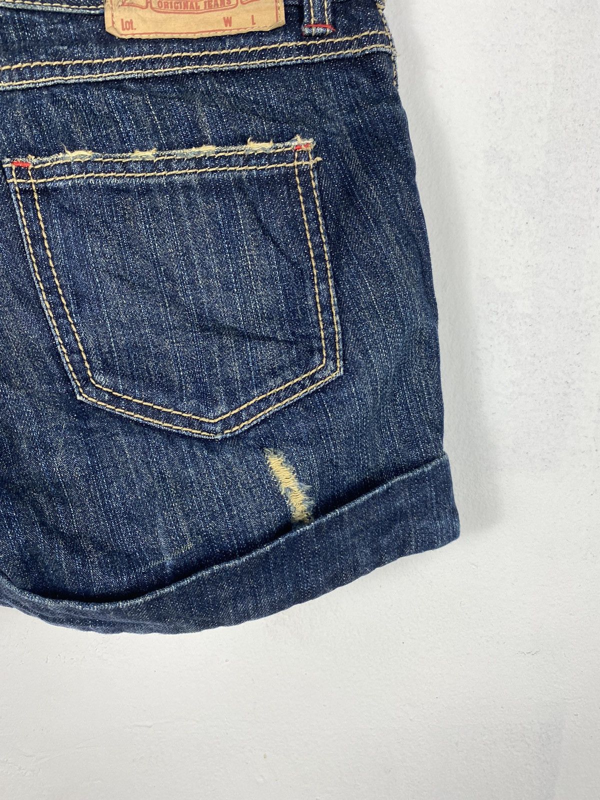 Hysteric Glamour × Tornado Mart Distressed Short Denim By Japanease Brand Size 30" / US 8 / IT 44 - 9 Thumbnail