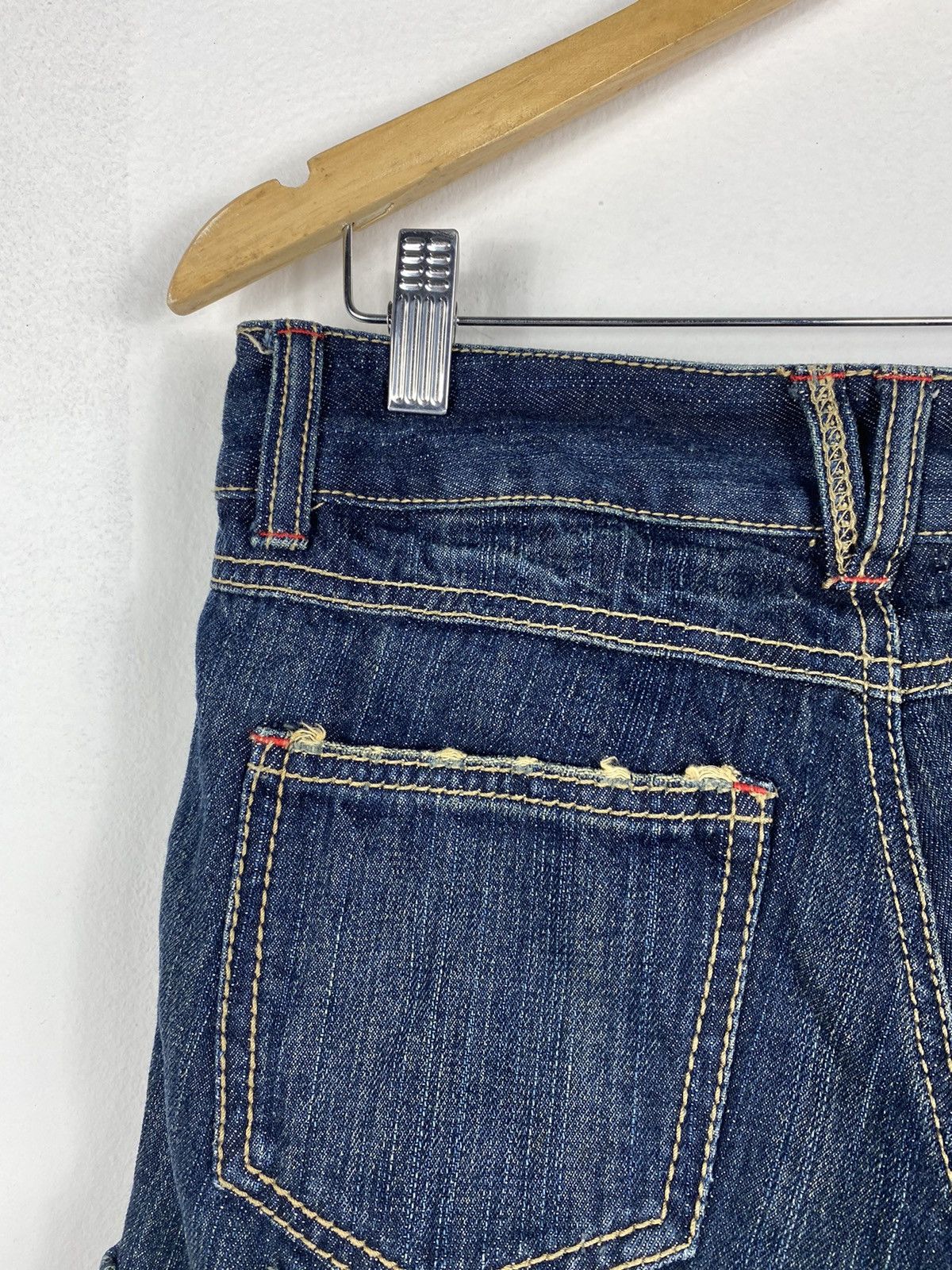Hysteric Glamour × Tornado Mart Distressed Short Denim By Japanease Brand Size 30" / US 8 / IT 44 - 7 Thumbnail
