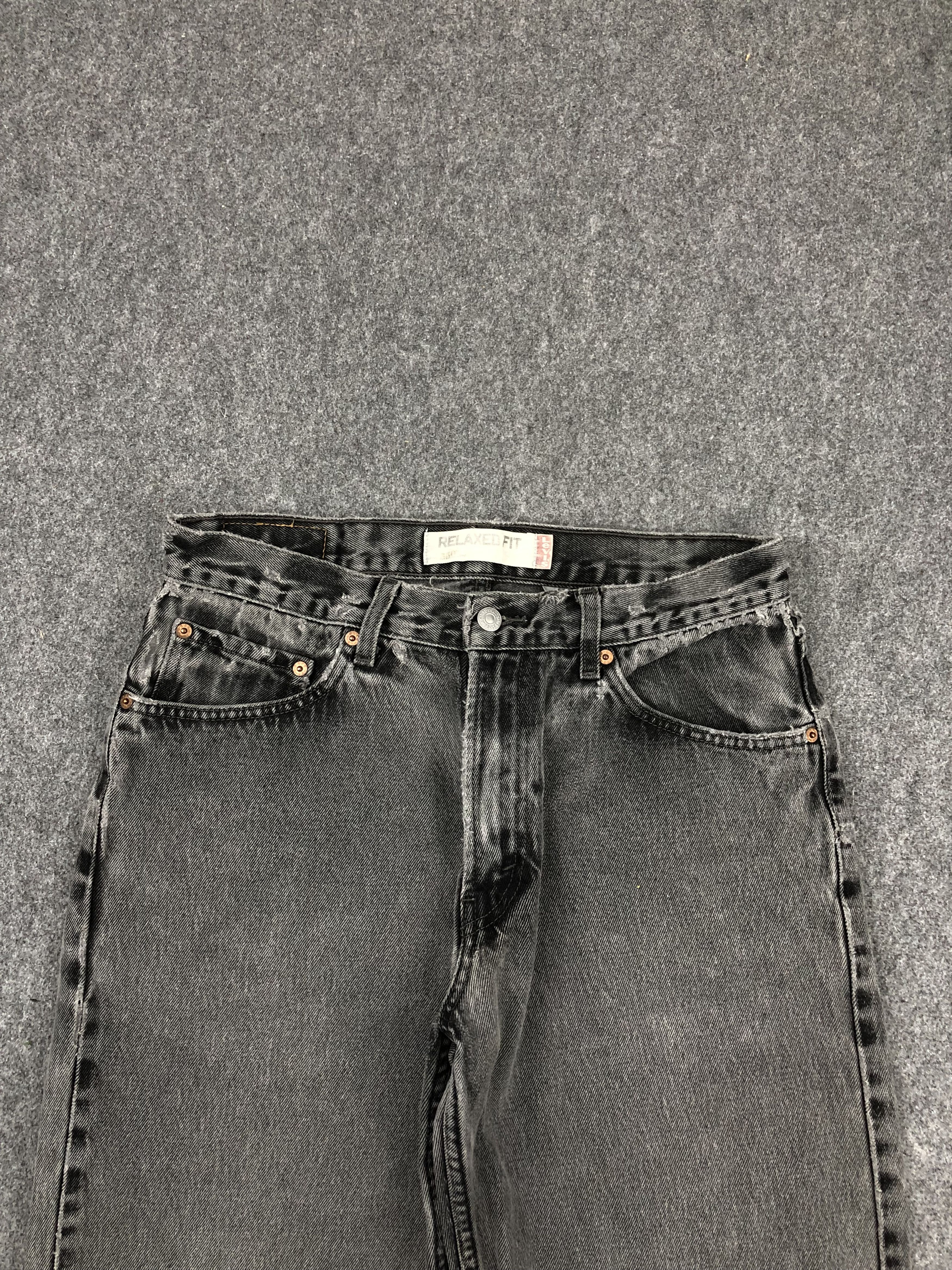 Levi's Vintage Levis 550 Faded Black Jeans 33x32 Size US 33 - 2 Thumbnail