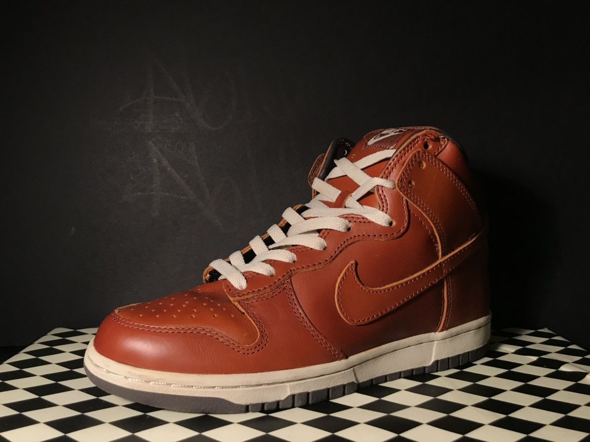 Nike × Vintage 2003 Nike dunk premium high curry brown Size US 8 / EU 41 - 1 Thumbnail