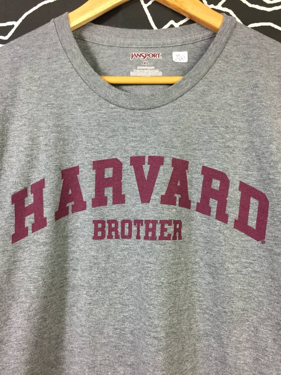 Jansport × Vintage Vtg Jansport Harvard Brother Spell Out Tee Size US XL / EU 56 / 4 - 3 Thumbnail