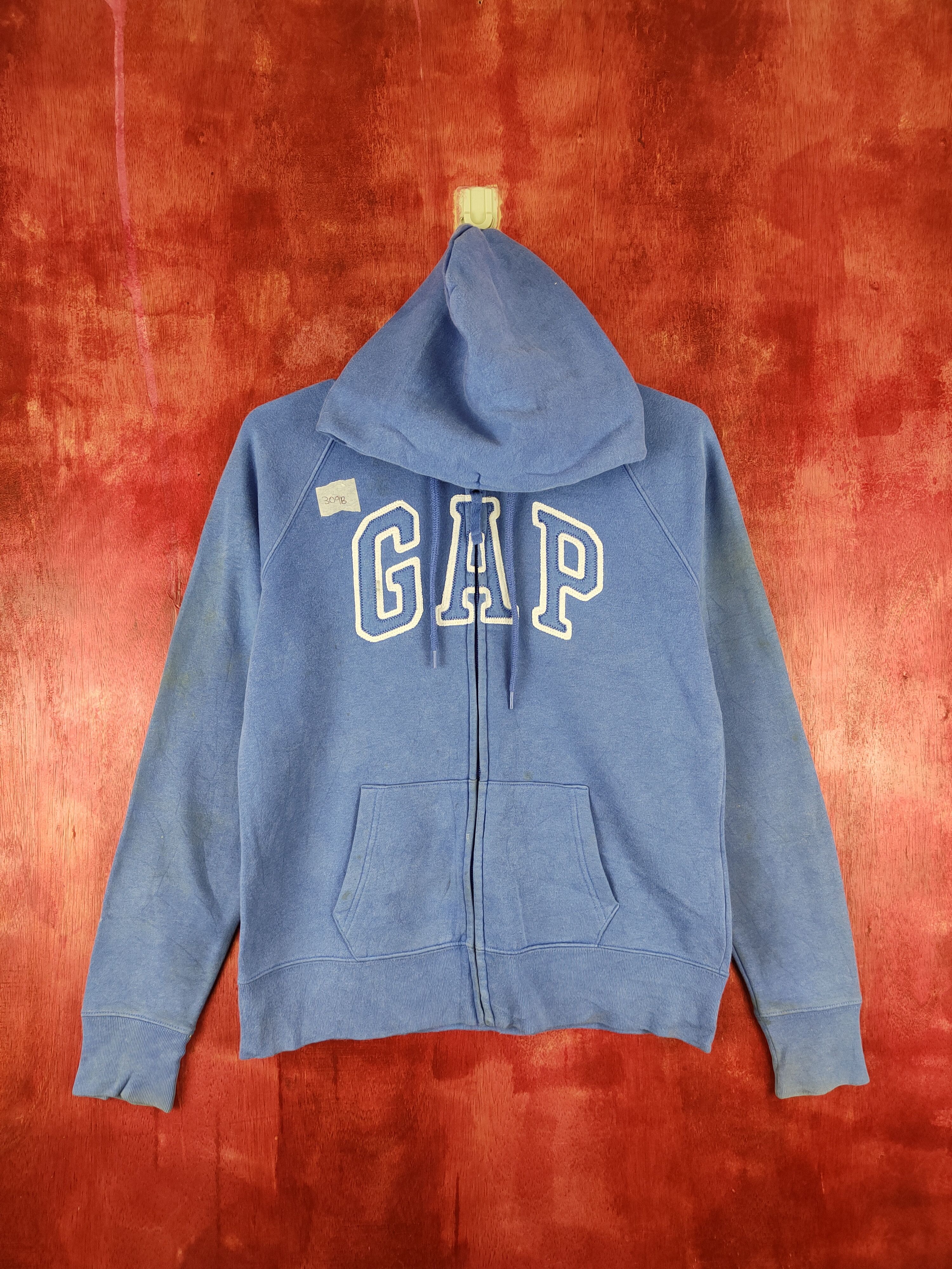 Gap GAP Blue Faded Hoodie Sweater #309B Size S / US 4 / IT 40 - 1 Thumbnail