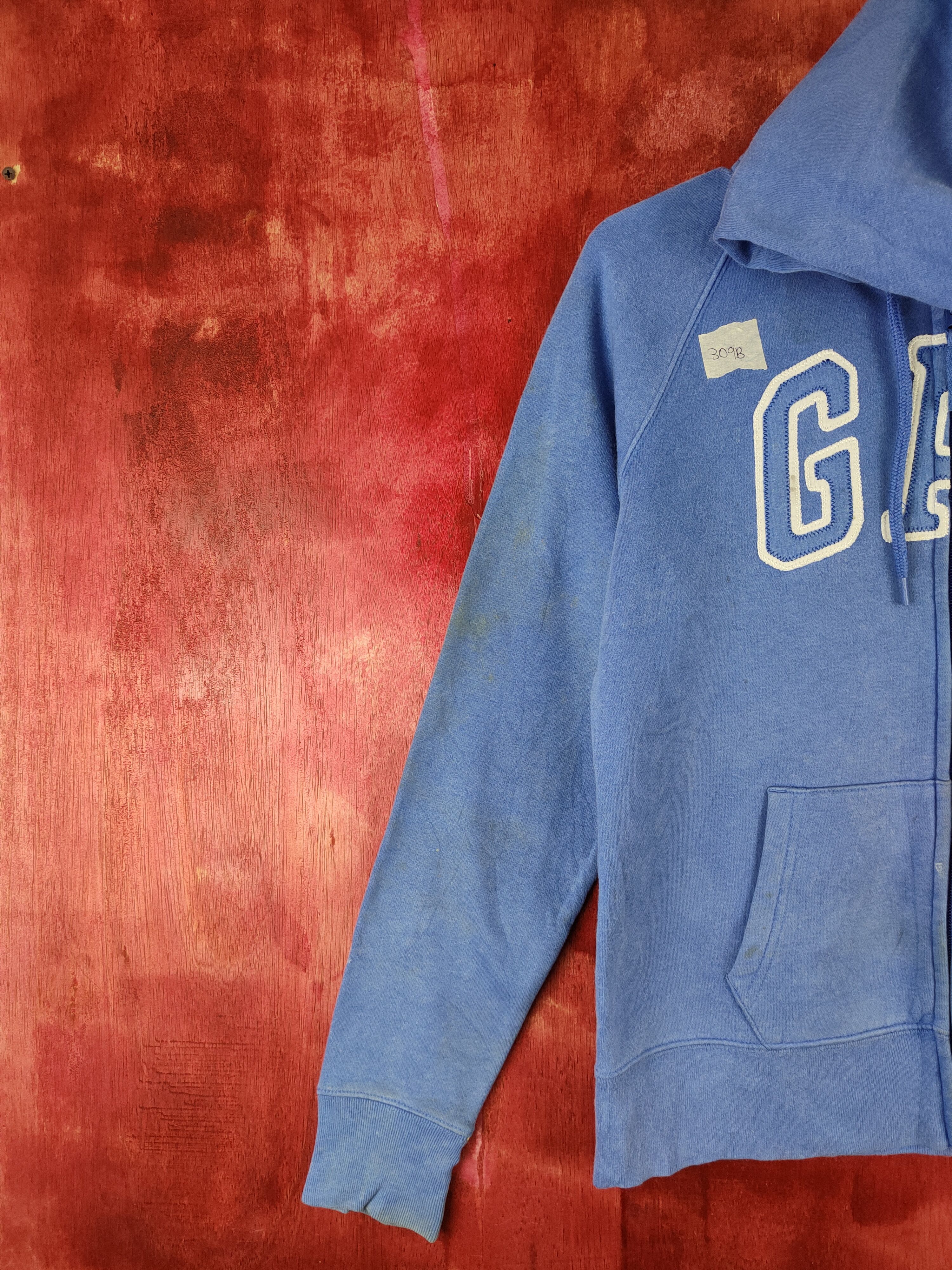 Gap GAP Blue Faded Hoodie Sweater #309B Size S / US 4 / IT 40 - 3 Thumbnail