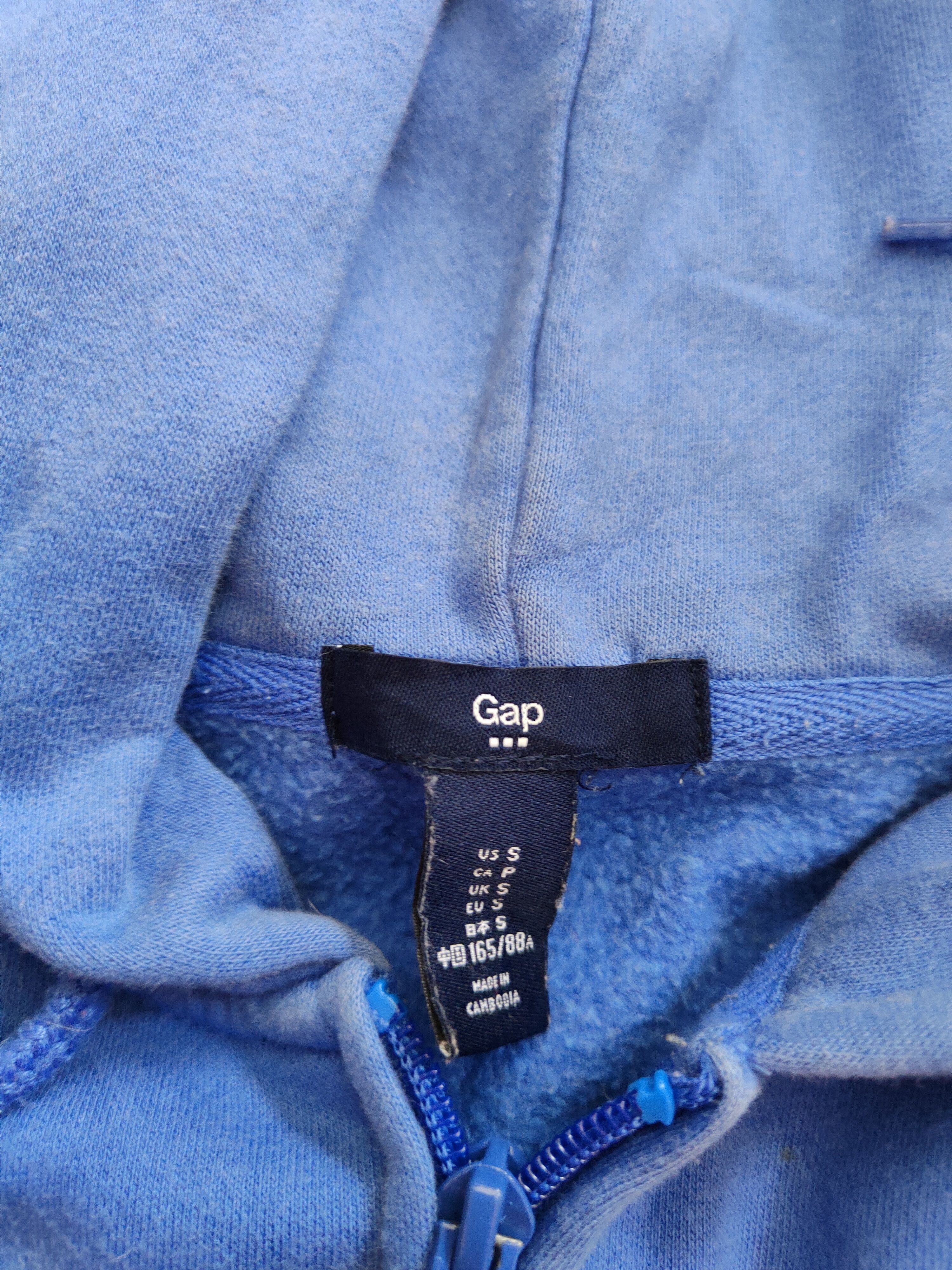 Gap GAP Blue Faded Hoodie Sweater #309B Size S / US 4 / IT 40 - 11 Thumbnail