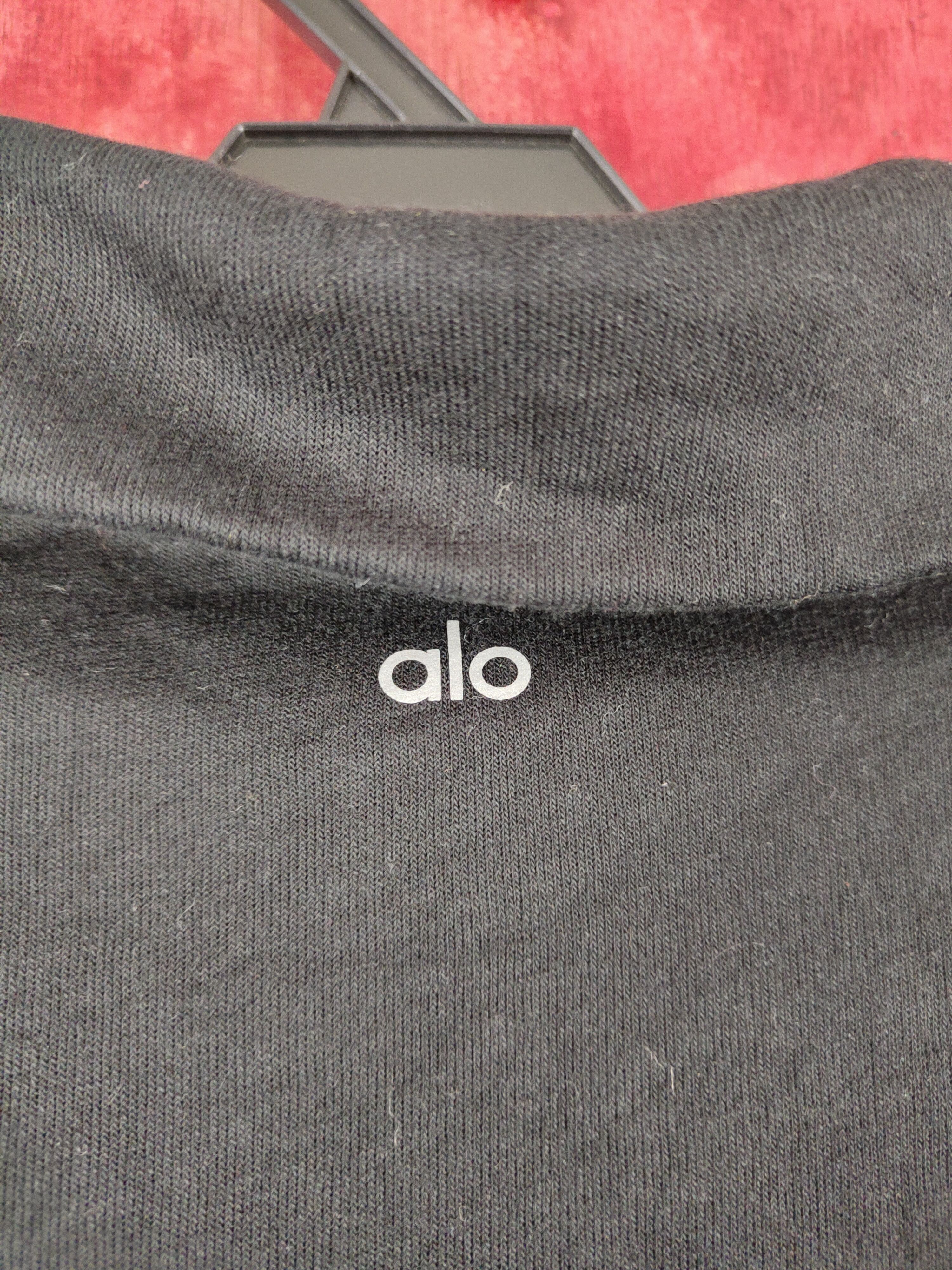Alo Alo Black big stitch Knitwear sweater Crop Tops #229B Size S / US 4 / IT 40 - 13 Thumbnail