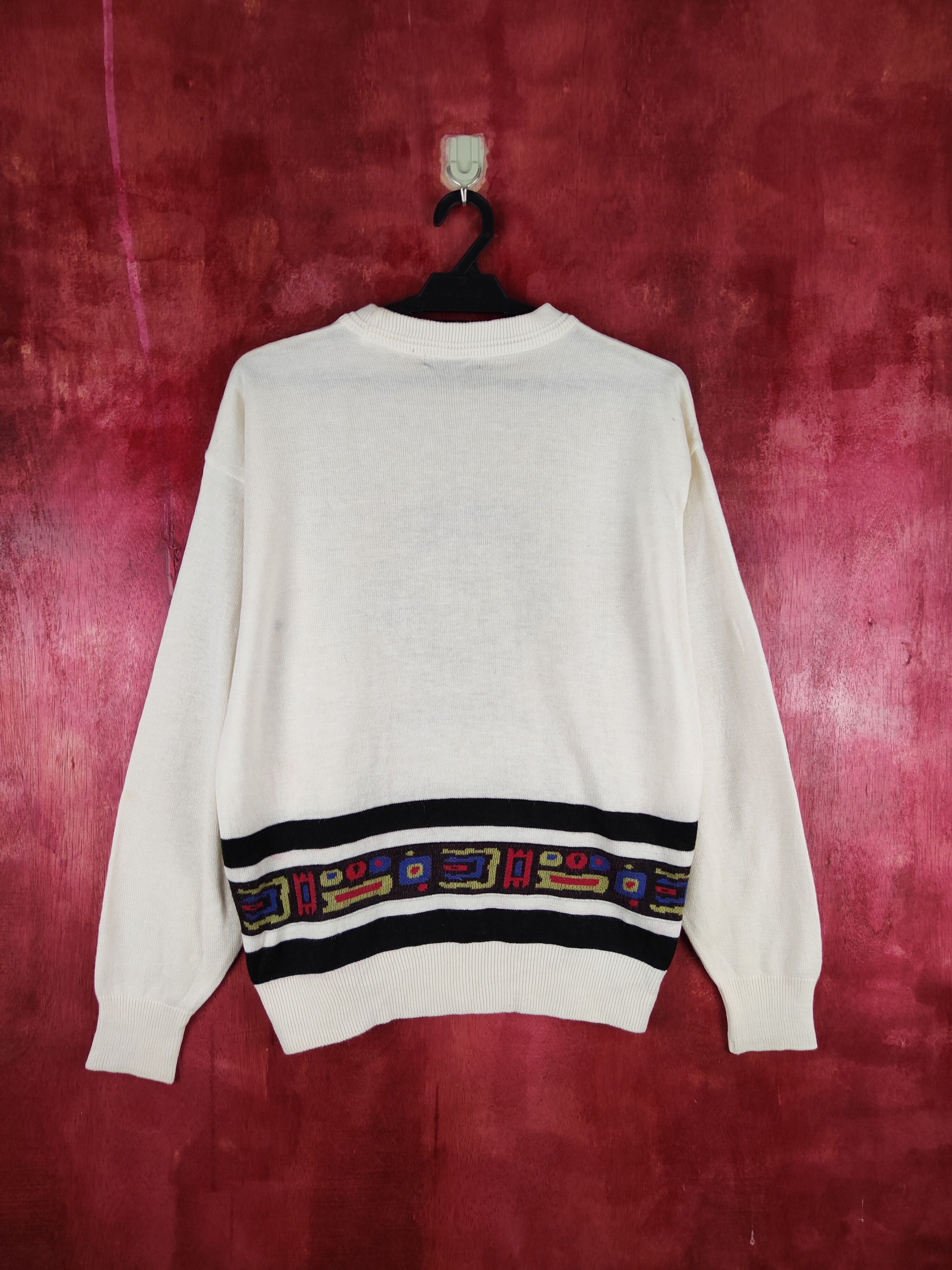 Japanese Brand Crude Heart embroidered White Knitwear Sweatshirt #240B Size US M / EU 48-50 / 2 - 8 Thumbnail