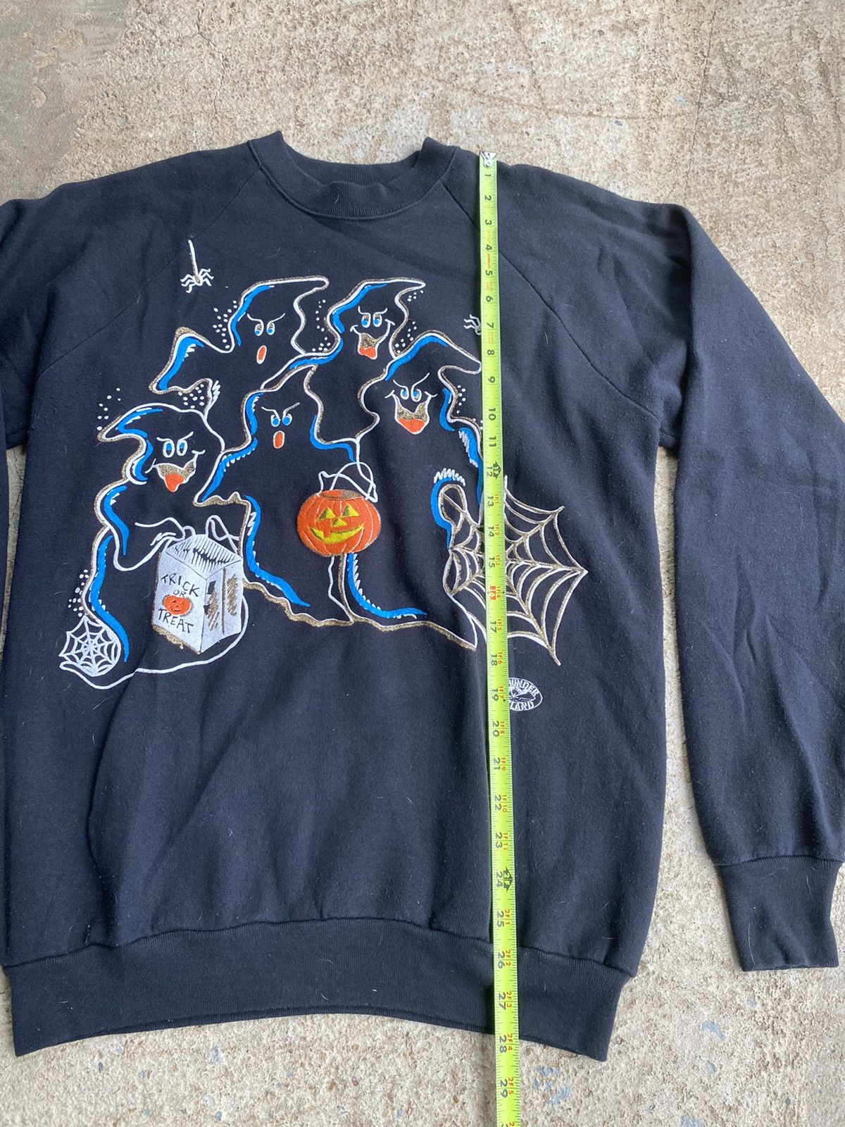 Vintage Vintage 90’s Halloween Pumpkin Ghost Screen Star Sweatshirt Size US L / EU 52-54 / 3 - 5 Thumbnail
