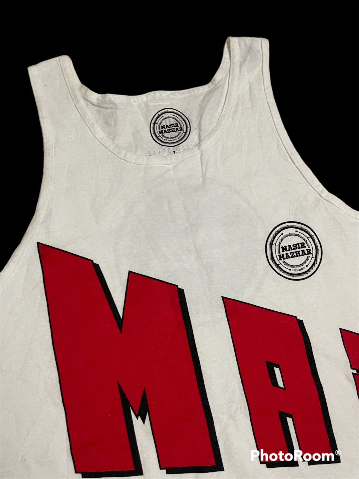 Nasir Mazhar × Vintage Vintage Nasir Mazhar London Made In usa Tank Top Size US L / EU 52-54 / 3 - 2 Thumbnail