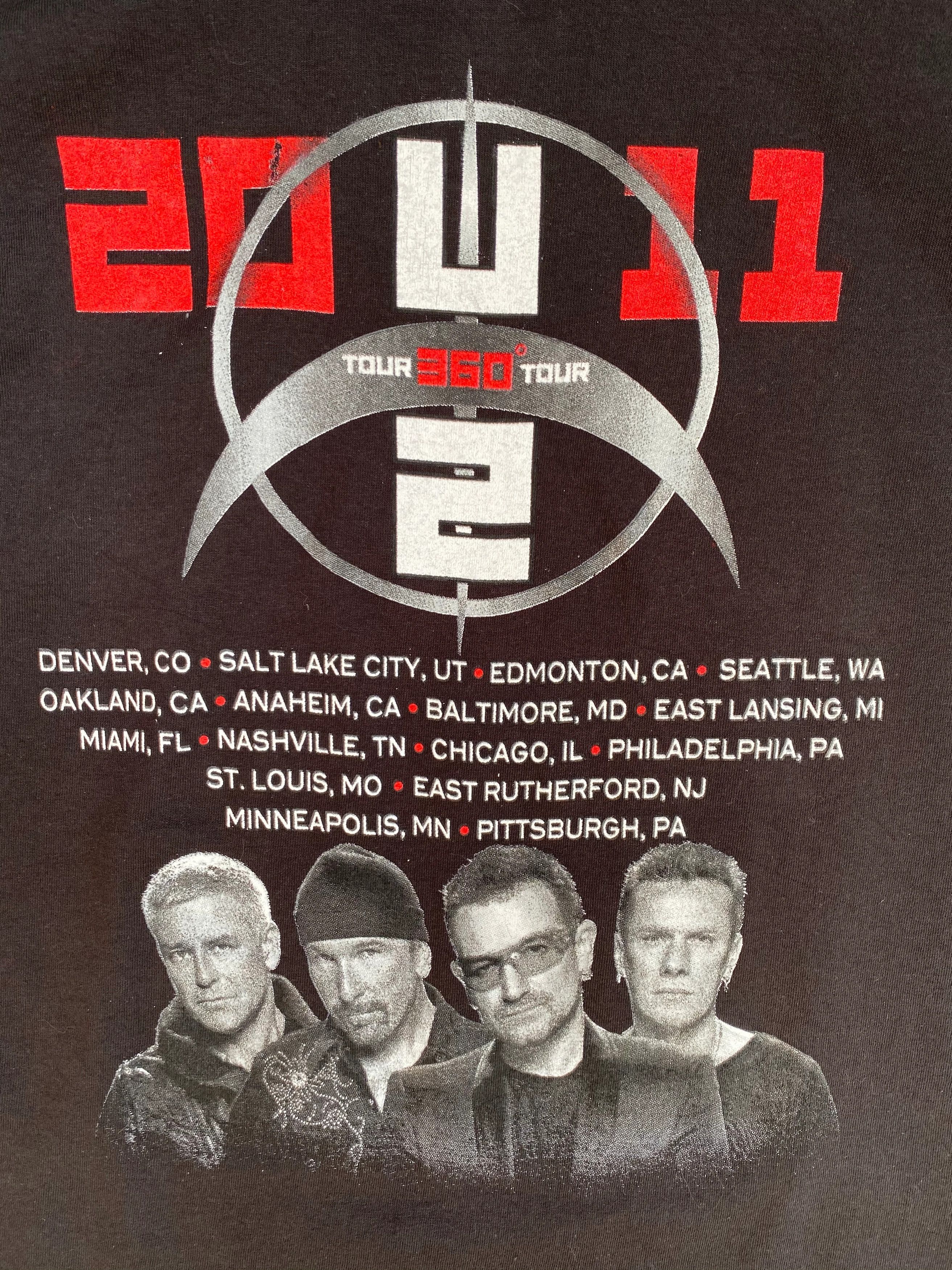 Band Tees U2 Rock Band USA tour 360 tee shirt Size US XL / EU 56 / 4 - 3 Thumbnail