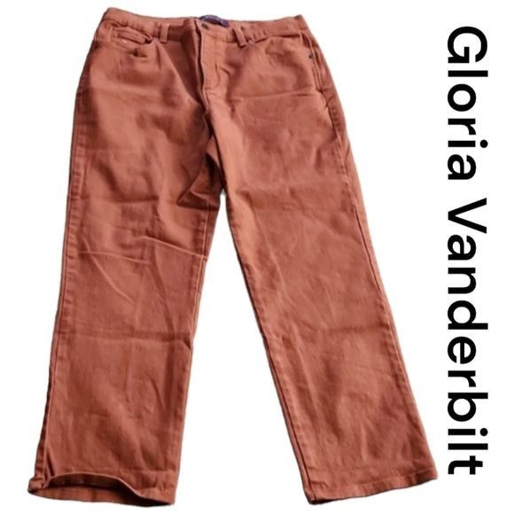 Gloria Vanderbilt Women's Straight Leg Jeans - Coffee Roast Color, Stretch Denim, Size 12 Average Inseam - View #12