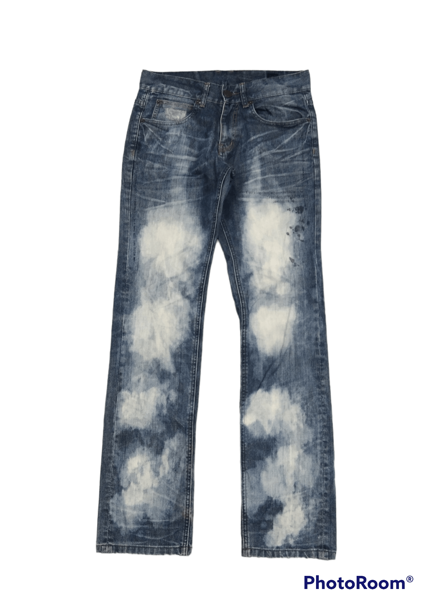 semanticdesign SiCK🔥SEMANTIC DESIGN BLEACH DENIM PANTS Size US 29 - 1 Thumbnail