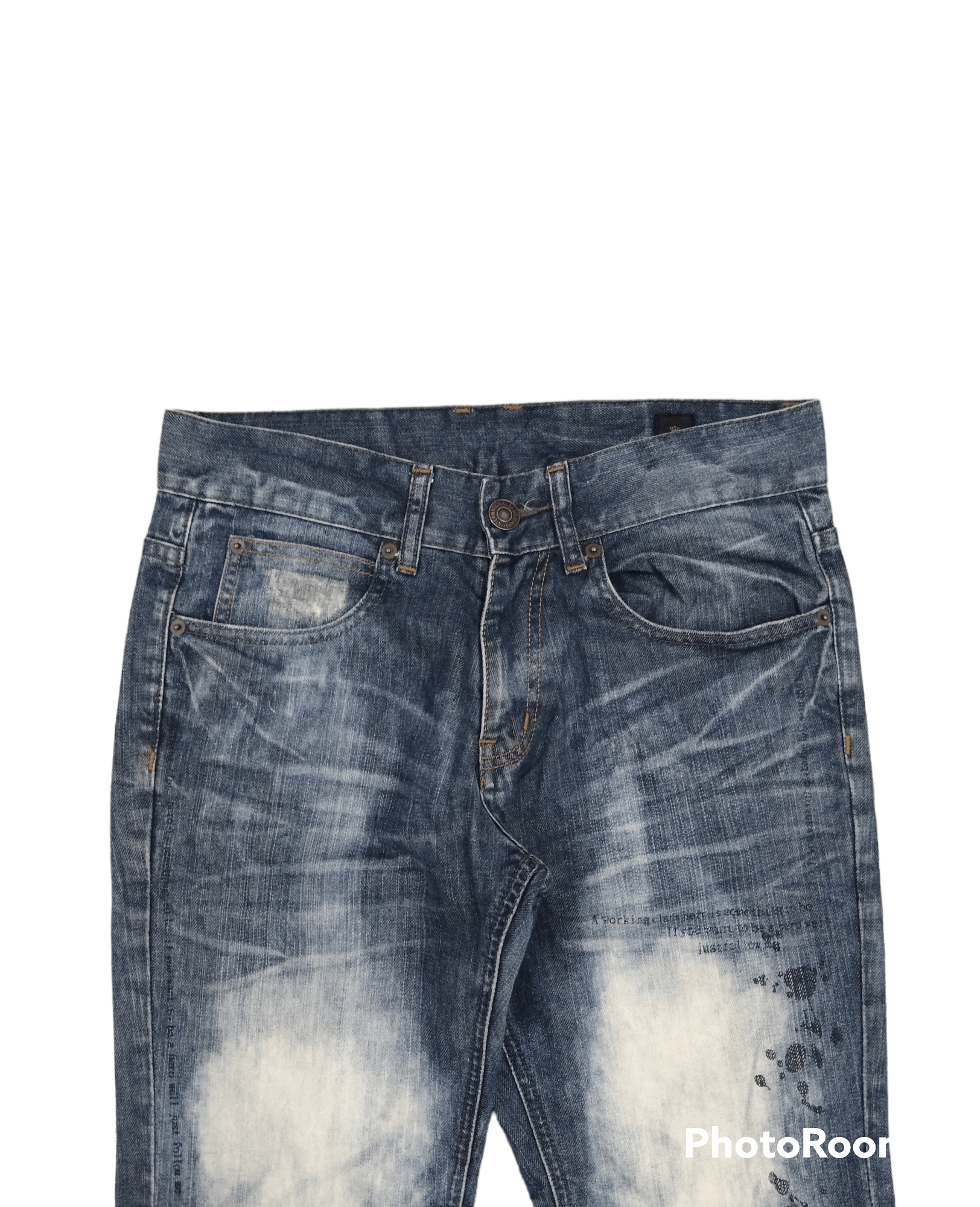 semanticdesign SiCK🔥SEMANTIC DESIGN BLEACH DENIM PANTS Size US 29 - 3 Thumbnail