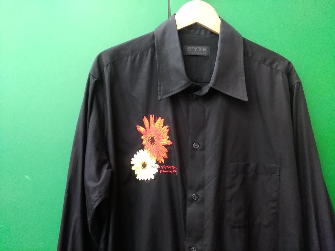 トップス Yohji Yamamoto Flower Graphic L/S Shirt Yohji Yamamoto Flower Graphic L/S Shirt