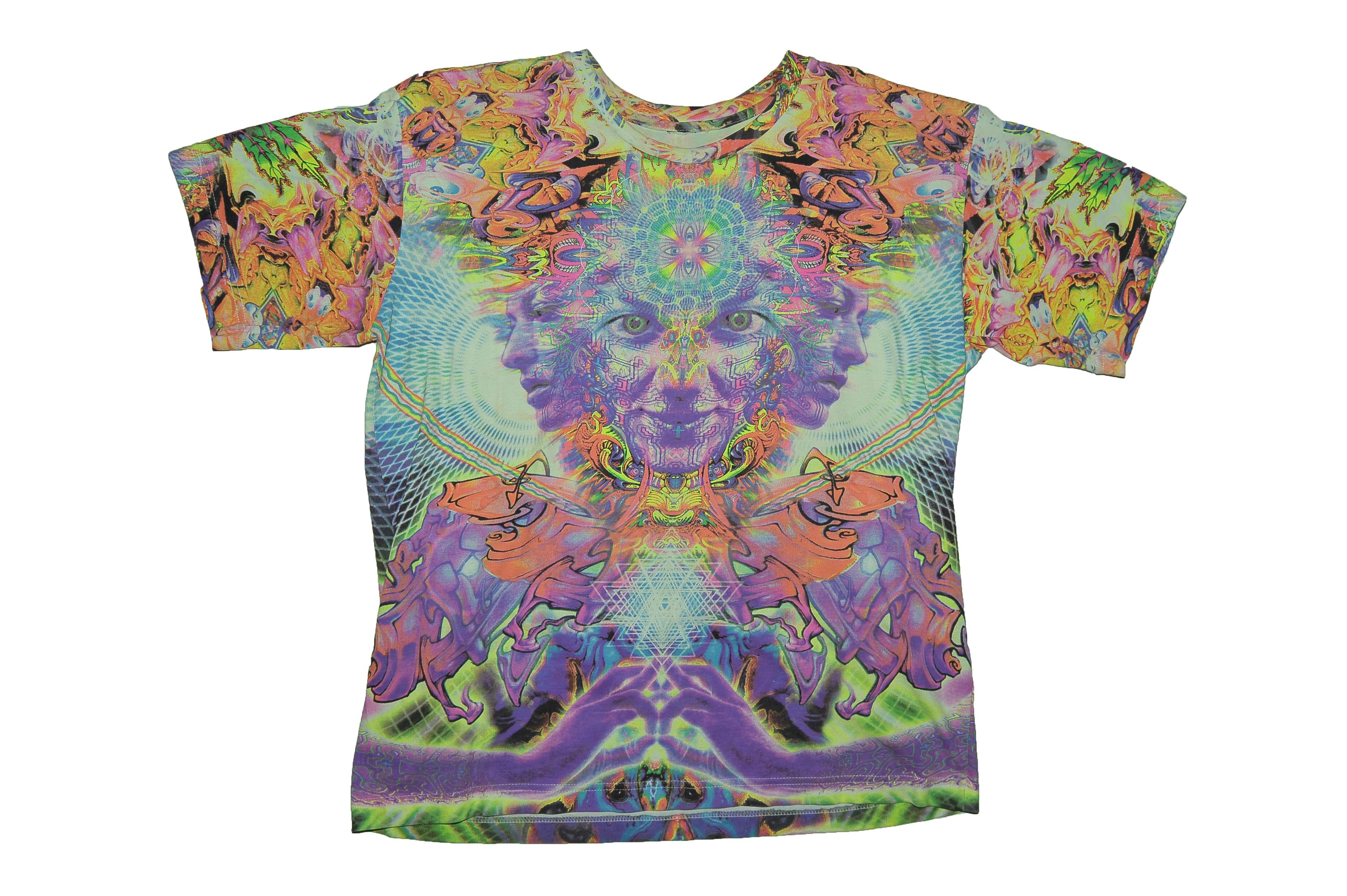 Vintage Psychedelic Hippie T-shirt Size US M / EU 48-50 / 2 - 1 Thumbnail