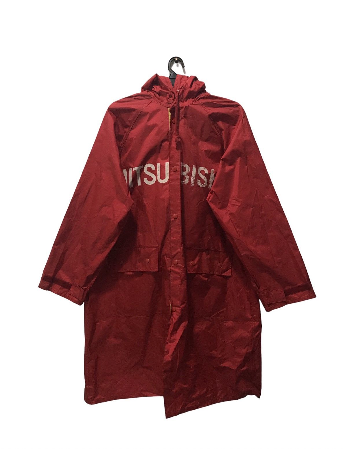 Japanese Brand MITSUBISHI RALLI ART LONG RAIN COAT Size US L / EU 52-54 / 3 - 1 Thumbnail