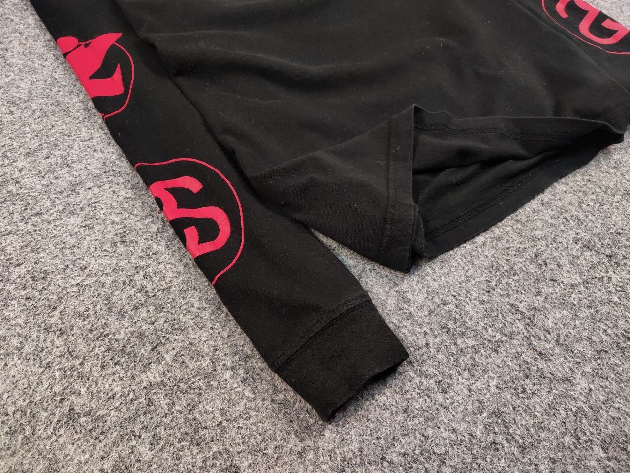 Stussy Vintage 90's Stussy Design Black Long Sleeve Red Logos Size US M / EU 48-50 / 2 - 6 Thumbnail