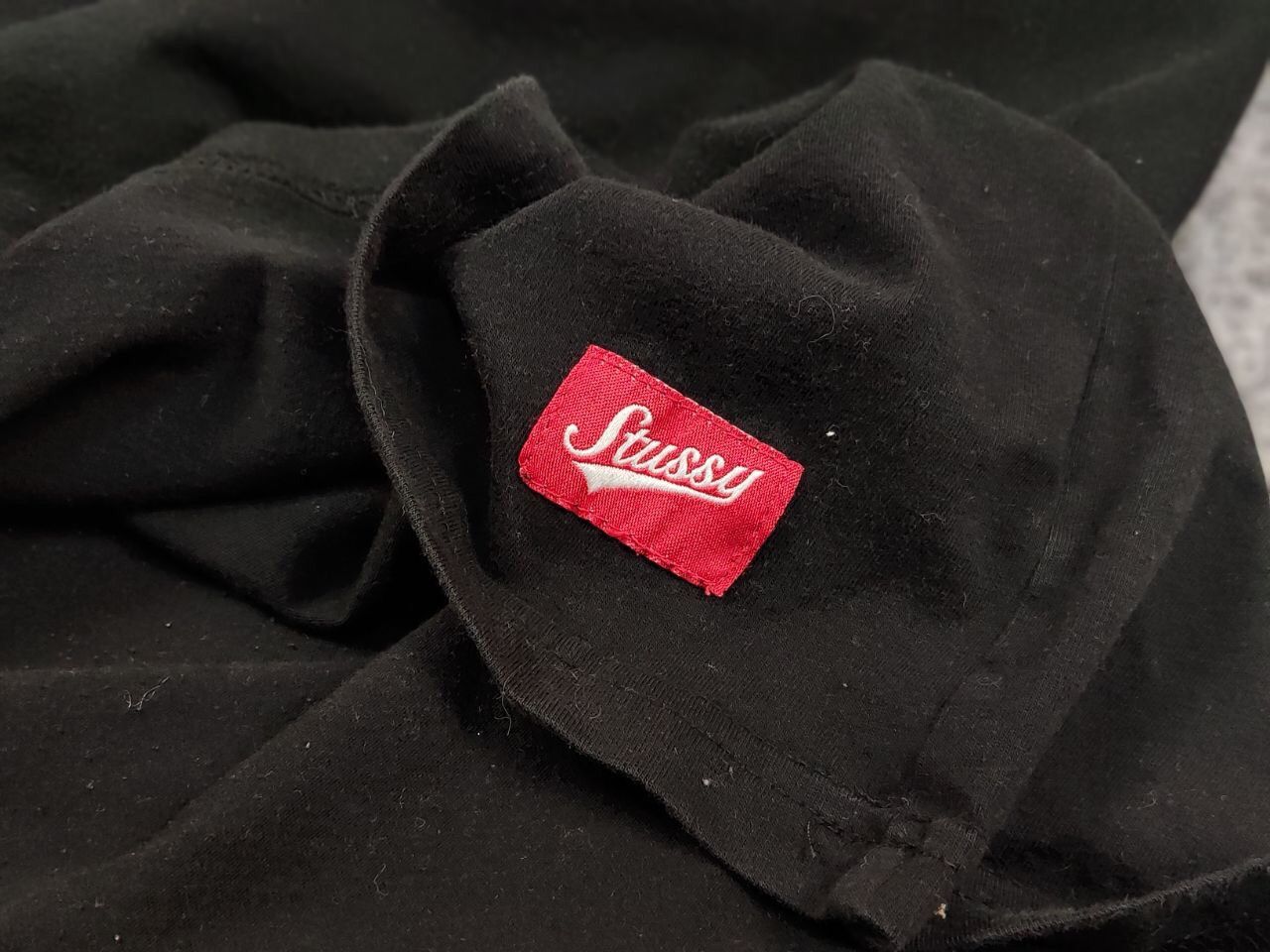 Stussy Vintage 90's Stussy Design Black Long Sleeve Red Logos Size US M / EU 48-50 / 2 - 18 Thumbnail