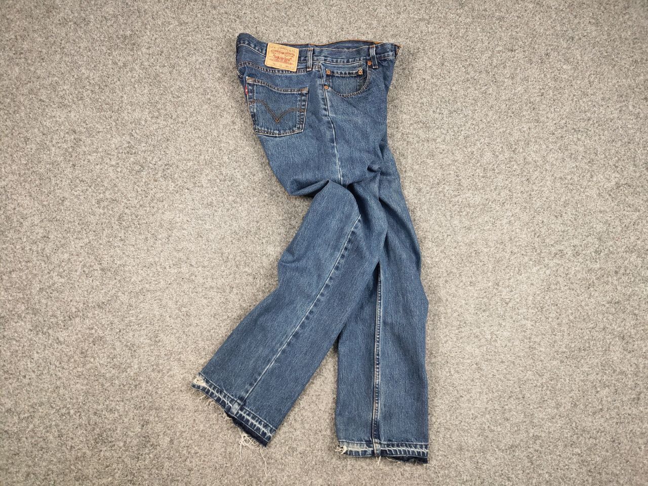 Levi's Vintage 90's Levis 751 Released Hem Faded Blue Denim Jeans Size US 34 / EU 50 - 16 Thumbnail