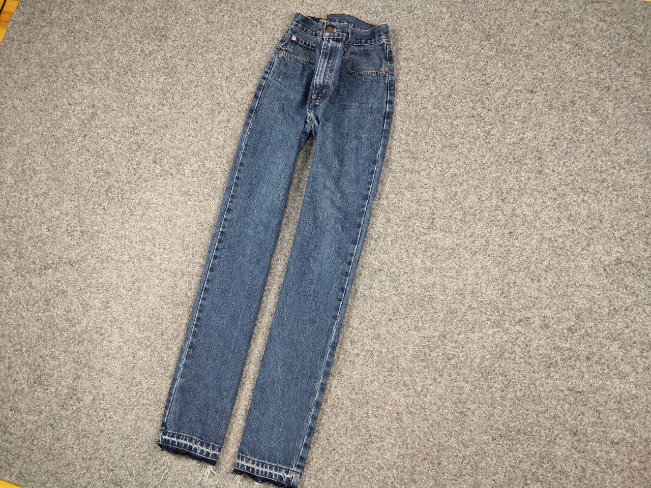 Levi's Vintage 90's Levis 751 Released Hem Faded Blue Denim Jeans Size US 34 / EU 50 - 3 Thumbnail