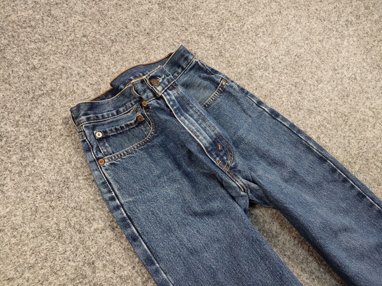Levi's Vintage 90's Levis 751 Released Hem Faded Blue Denim Jeans Size US 34 / EU 50 - 11 Thumbnail