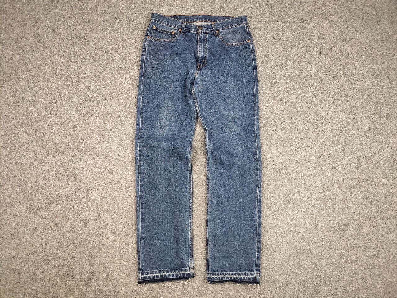 Levi's Vintage 90's Levis 751 Released Hem Faded Blue Denim Jeans Size US 34 / EU 50 - 13 Thumbnail