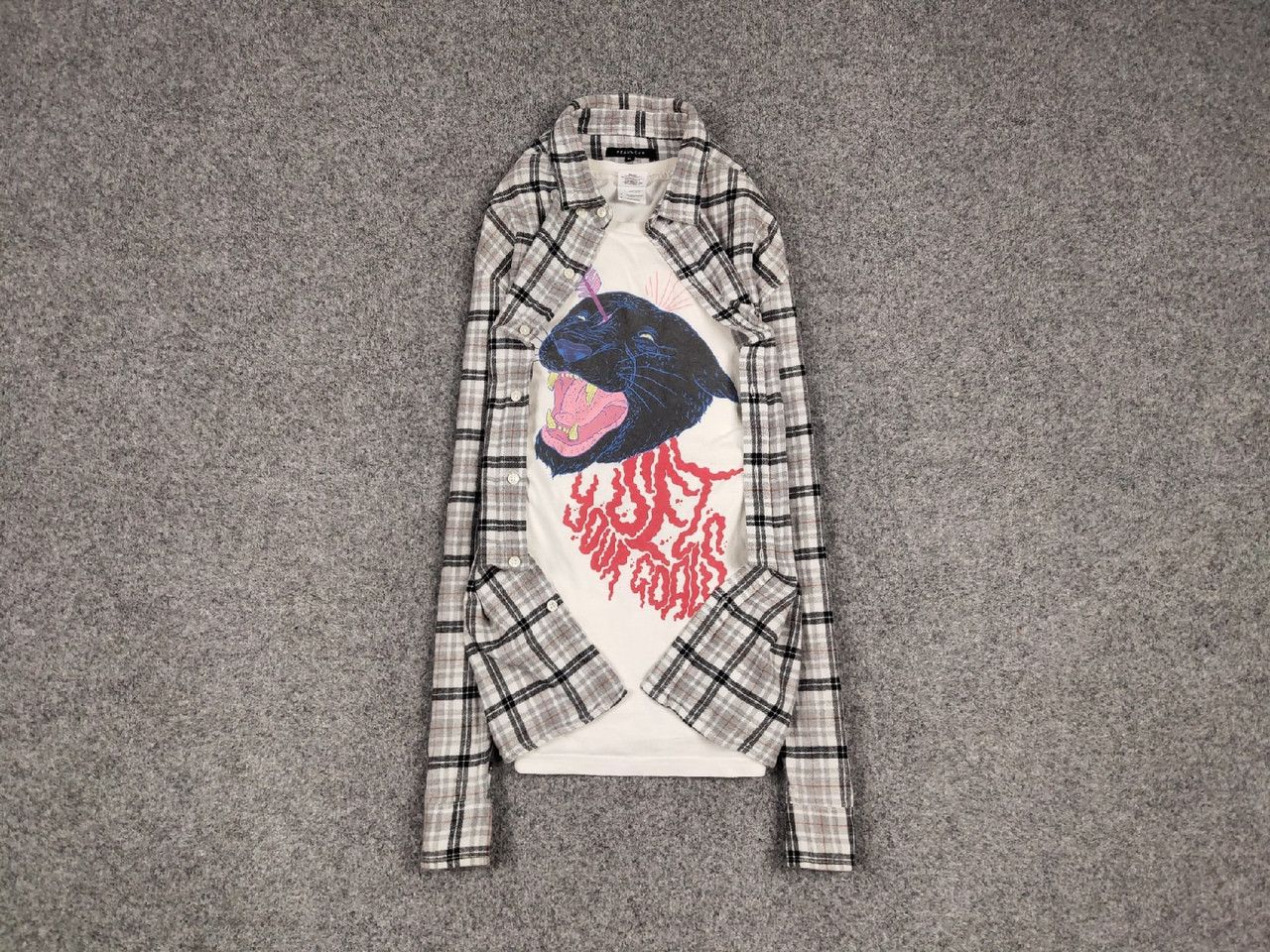 Flannel Vintage Flannel Shirt Travis Scott Style Size US XL / EU 56 / 4 - 1 Thumbnail