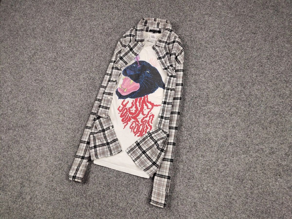 Flannel Vintage Flannel Shirt Travis Scott Style Size US XL / EU 56 / 4 - 3 Thumbnail