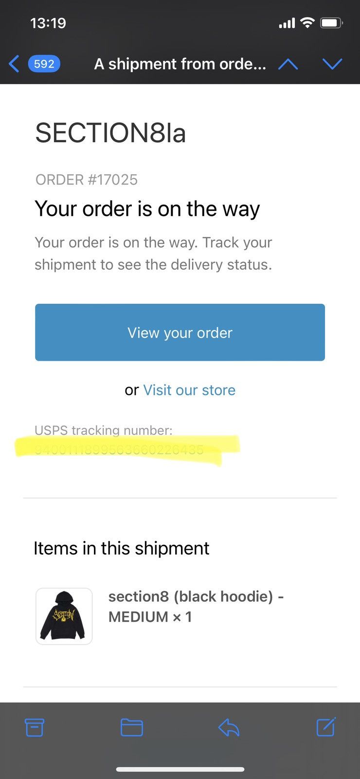 Section 8 SECTION8 LOGO HOODIE Size US M / EU 48-50 / 2 - 7 Thumbnail