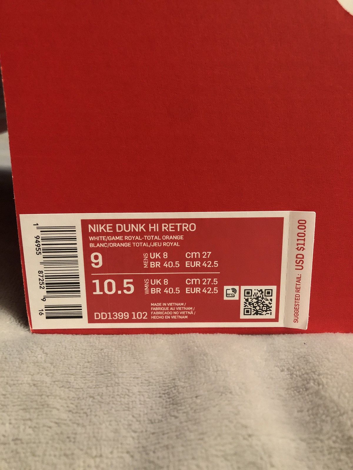 Nike Nike dunk high Kentucky Size US 9 / EU 42 - 2 Thumbnail