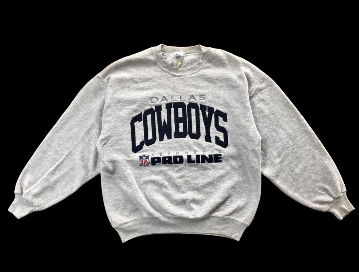 image of 90's Nfl Cowboy Authentic Pro Line in Grey, Men's (Size XL)