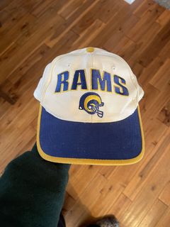 Vintage NFL St. Louis Rams LOGO Snapback Cap Hat 90s NFL Shop NEW NWT Mesh  Back 