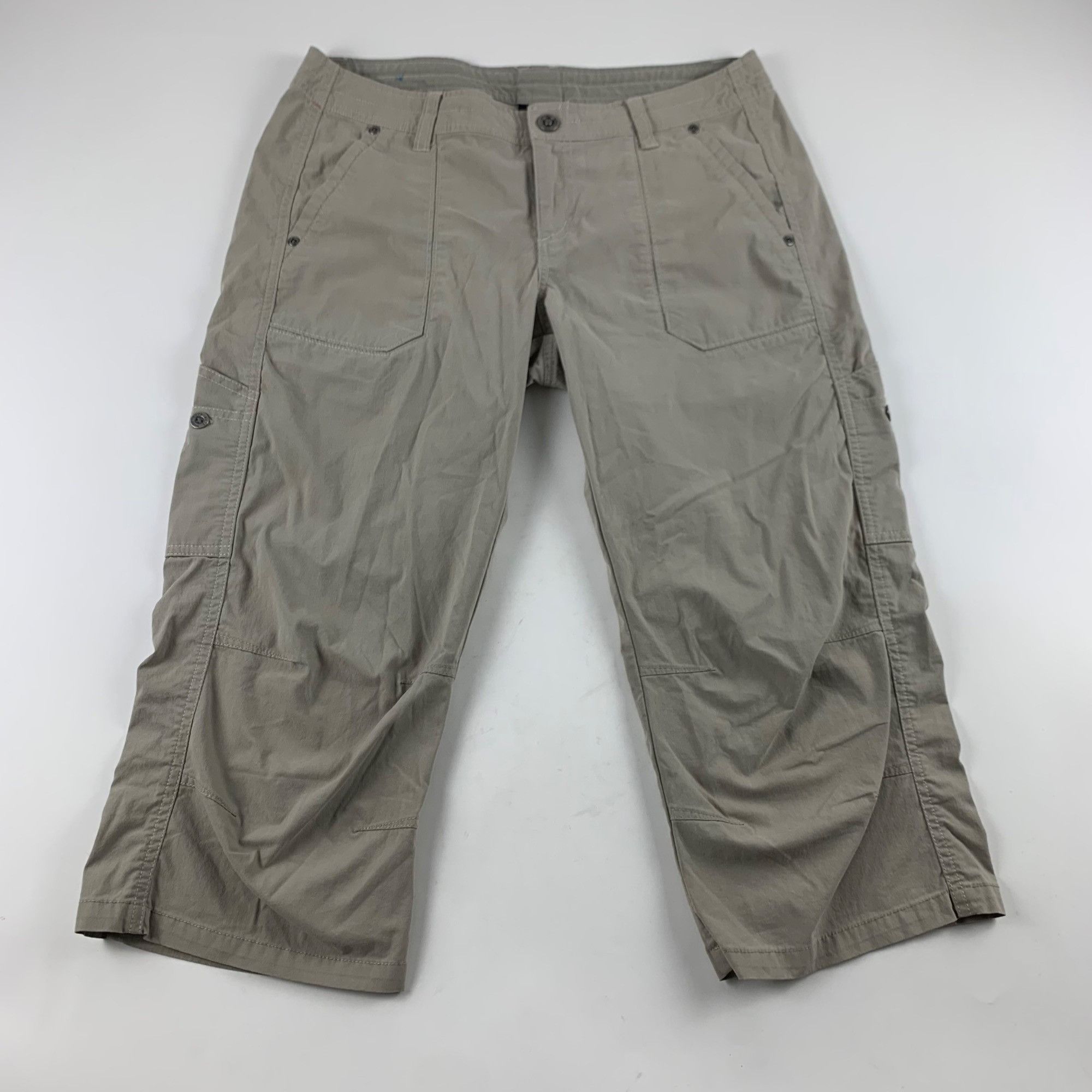 Kuhl Kuhl Pants Tan Stretch Canvas Cargo Capri 10 Grailed