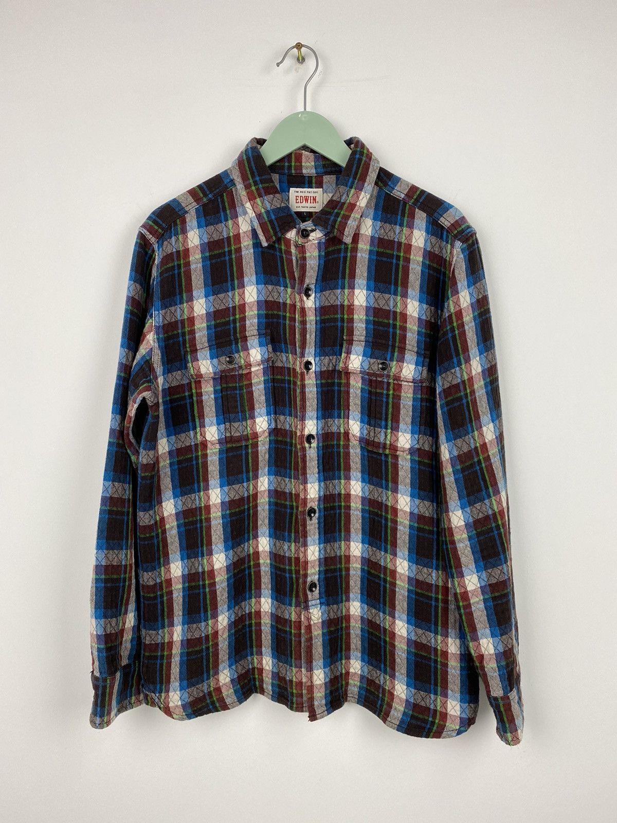 Edwin Vintage Edwin Flannel Shirt Pendleton Evisu Size US L / EU 52-54 / 3 - 1 Thumbnail