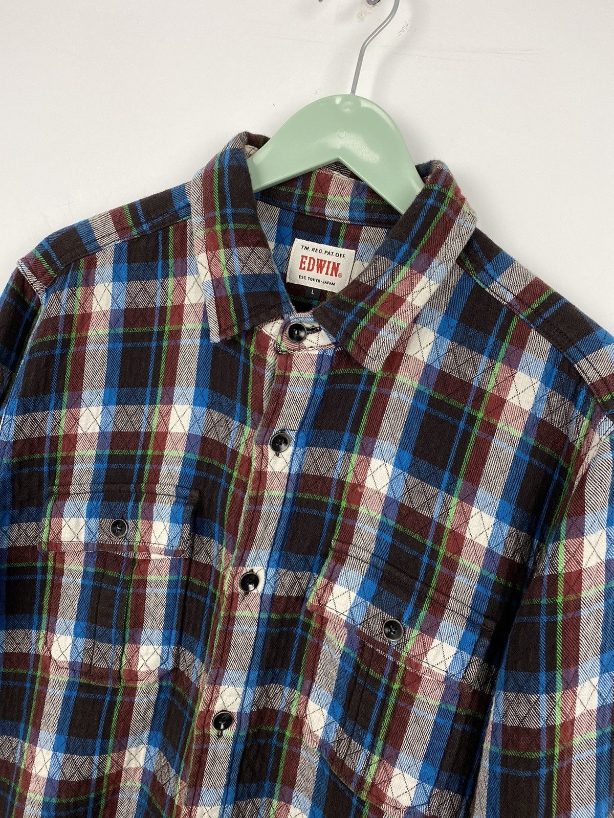 Edwin Vintage Edwin Flannel Shirt Pendleton Evisu Size US L / EU 52-54 / 3 - 2 Thumbnail
