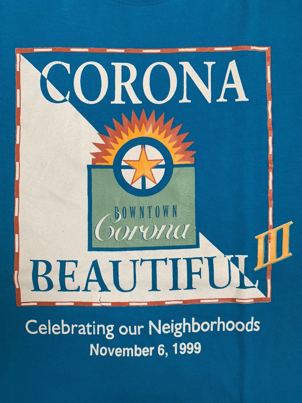 Hanes × Vintage Vintage 90s Downtown Corona Beautiful tee Size US L / EU 52-54 / 3 - 5 Thumbnail